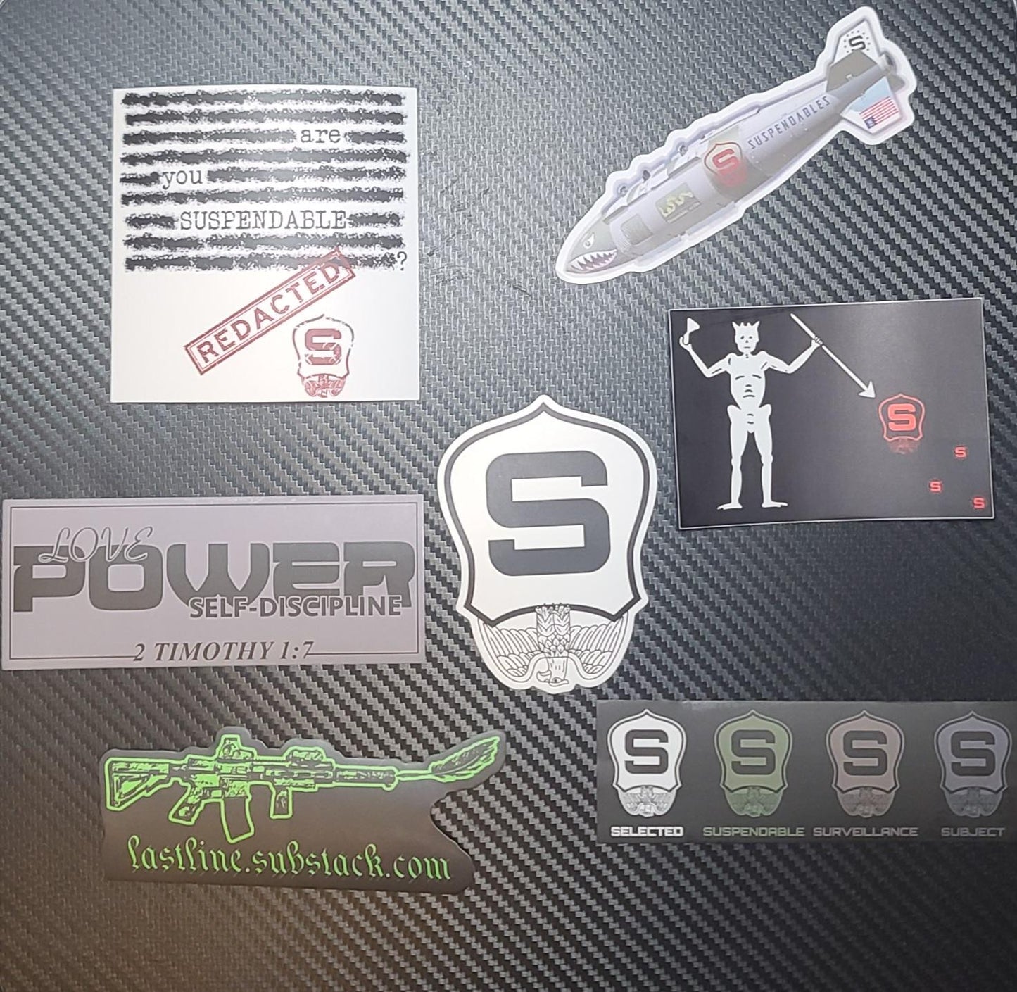 Suspendables Sticker Pack