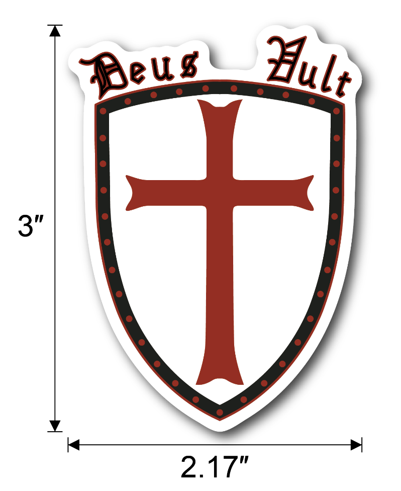 Deus Vult Shield Lapel Pin - LIMITED EDITION